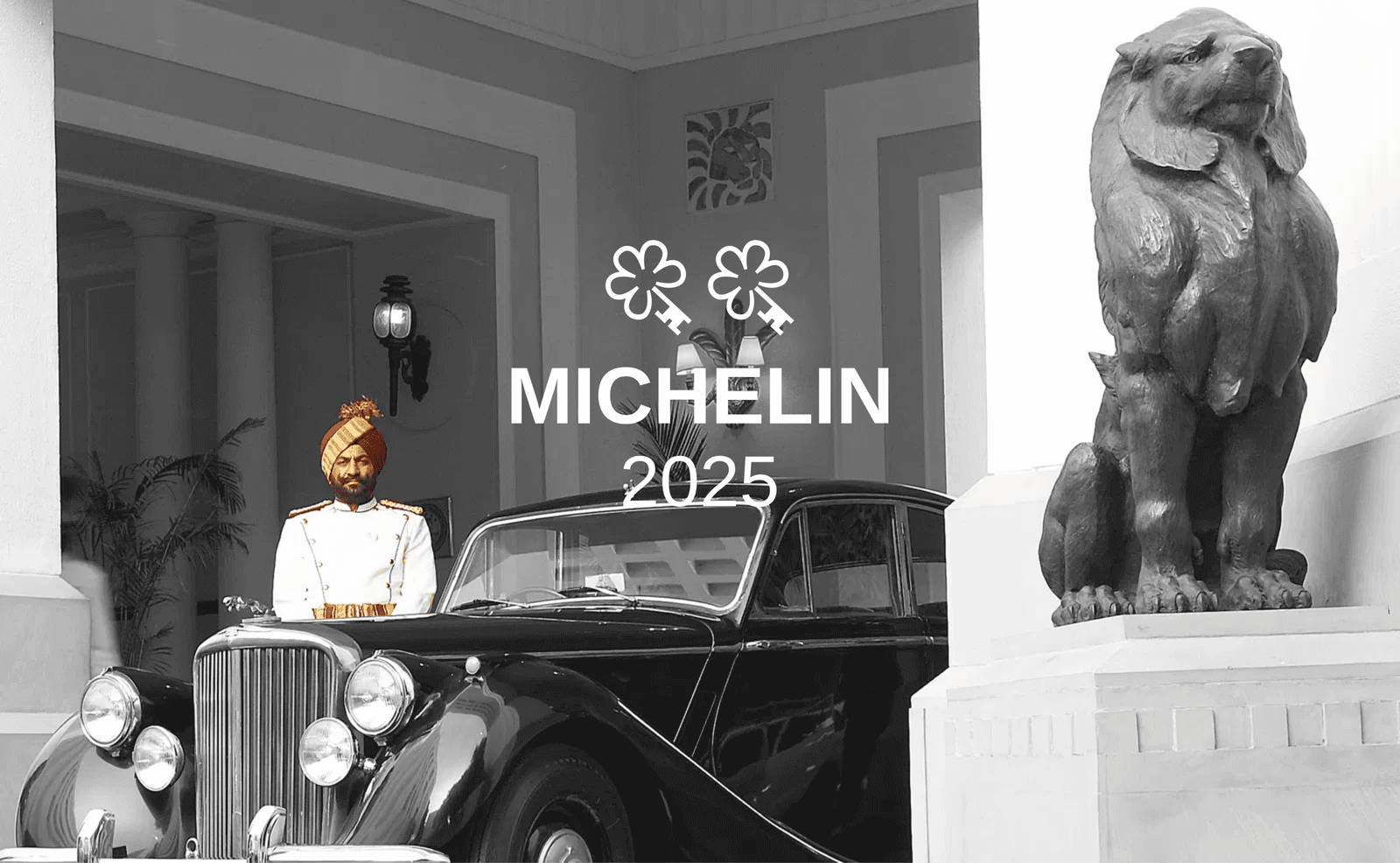 The white heritage façade and entrance of The Imperial New Delhi on Janpath