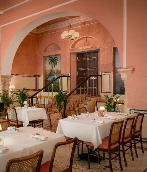 The restaurant at Lal Haveli · Official hotel photography